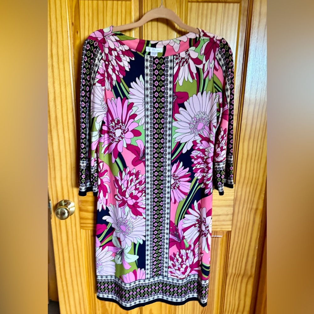 Flower Shirt Dress Tunic London Times Colorful Floral pattern  summer fashion